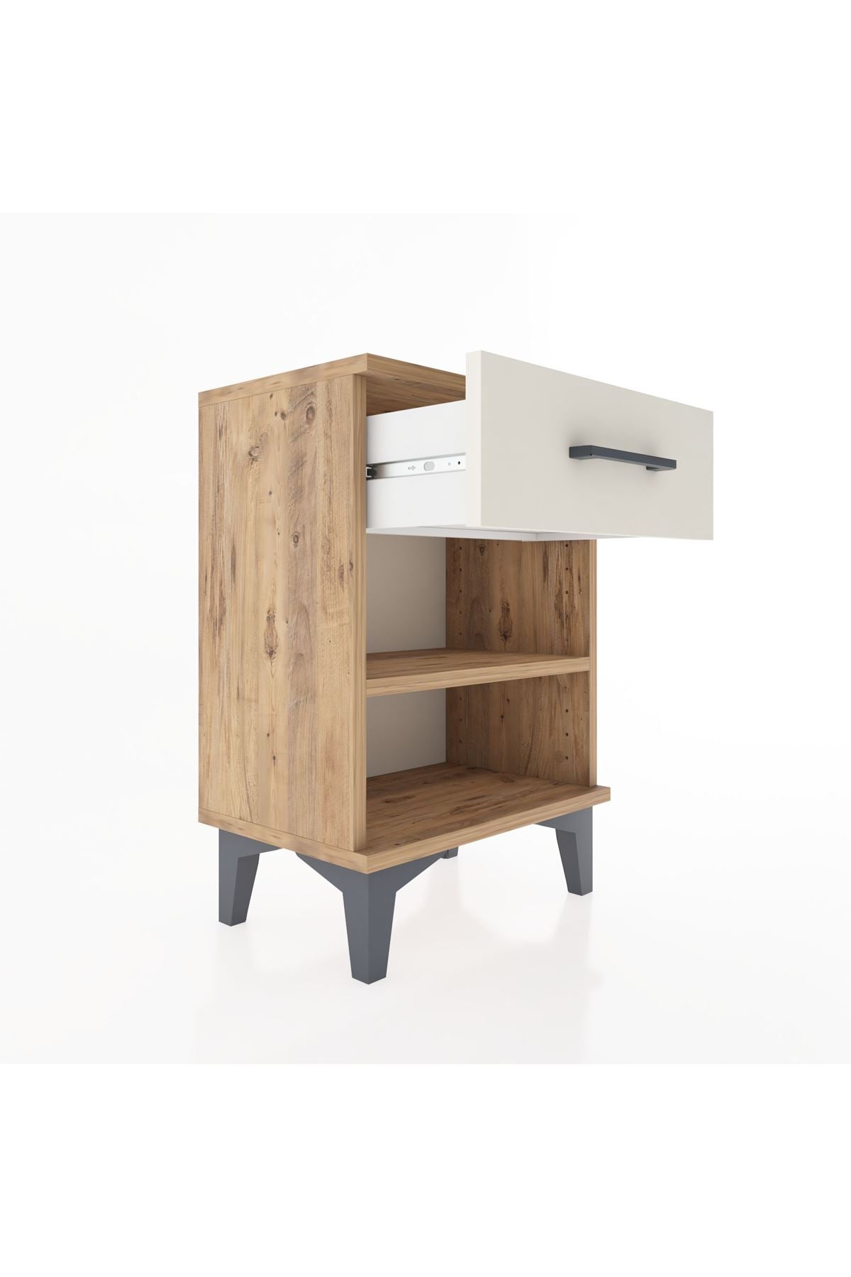 Arges Komodin Tek Raflı Tek Çekmeceli 44x30x64 - S07M003V7A