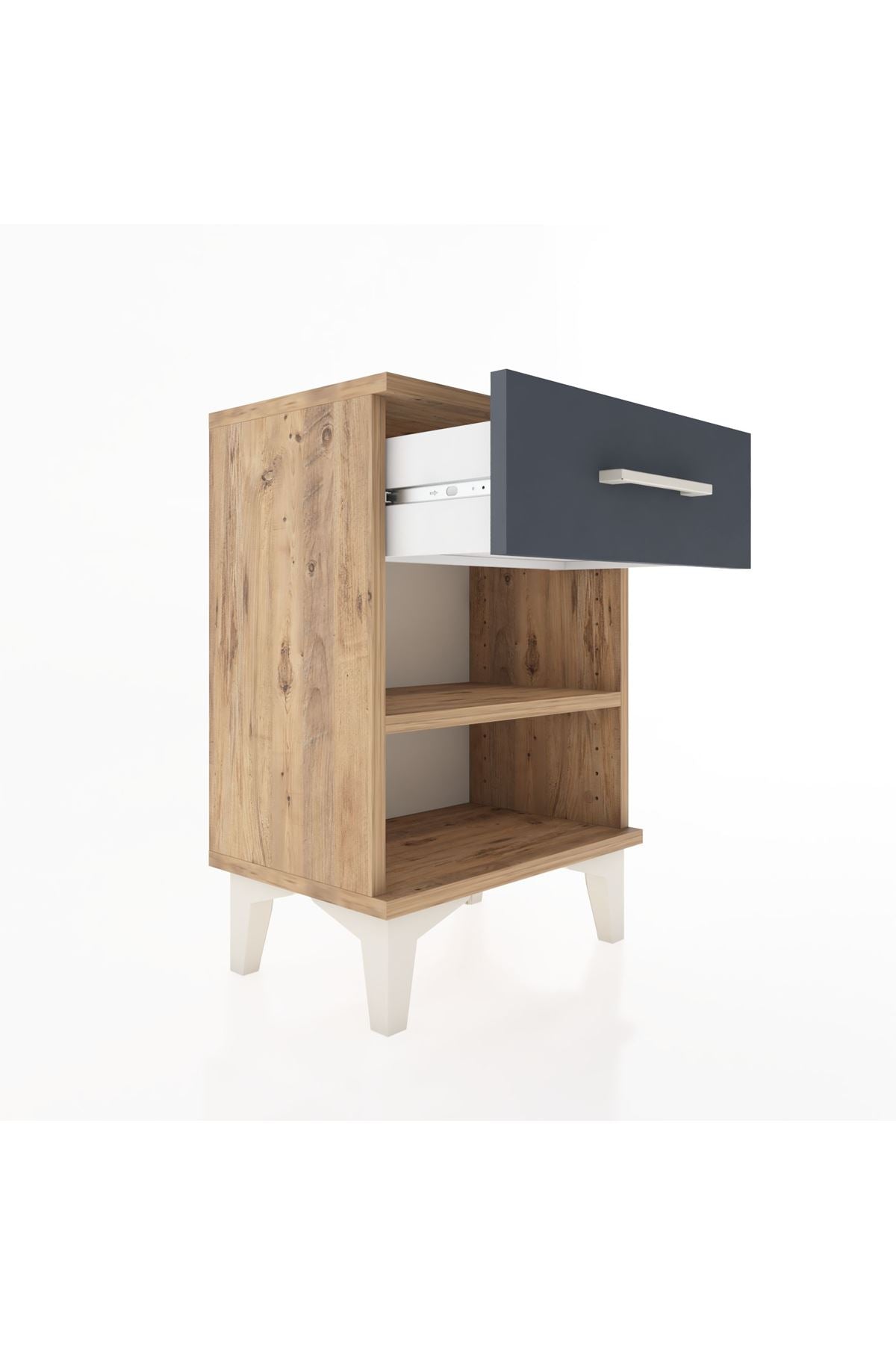 Arges Komodin Tek Raflı Tek Çekmeceli 44x30x64 - S07M003V8A