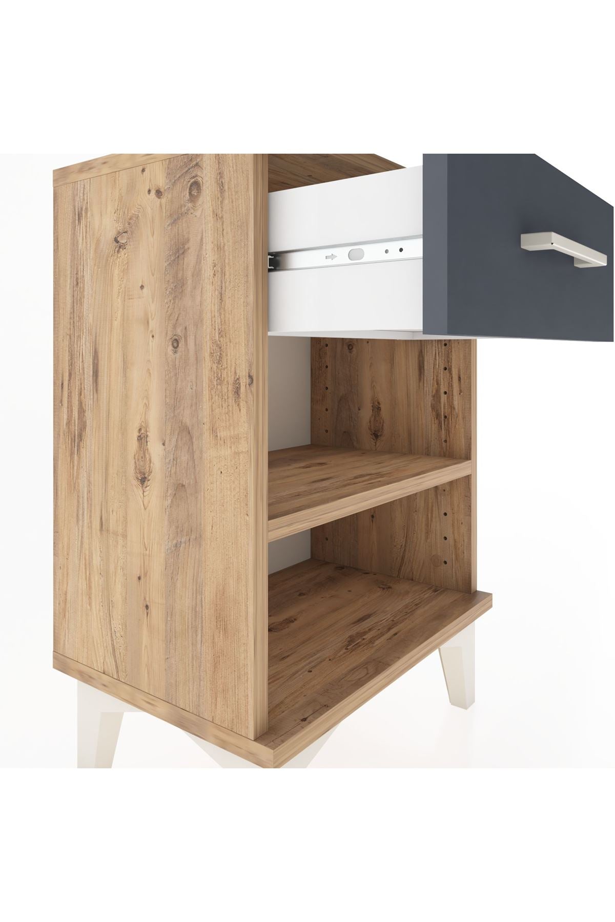 Arges Komodin Tek Raflı Tek Çekmeceli 44x30x64 - S07M003V8A