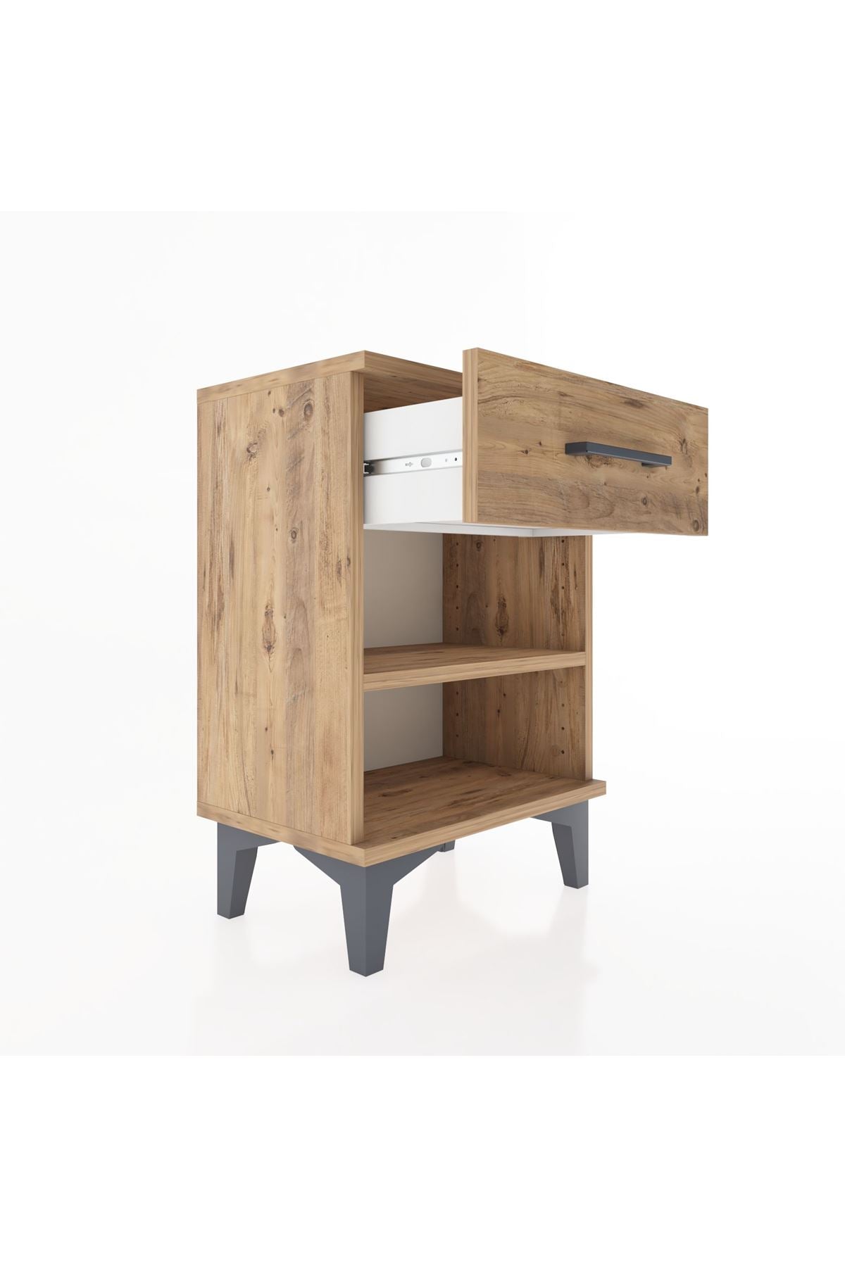 Arges Komodin Tek Raflı Tek Çekmeceli 44x30x64 - S07M003V9A