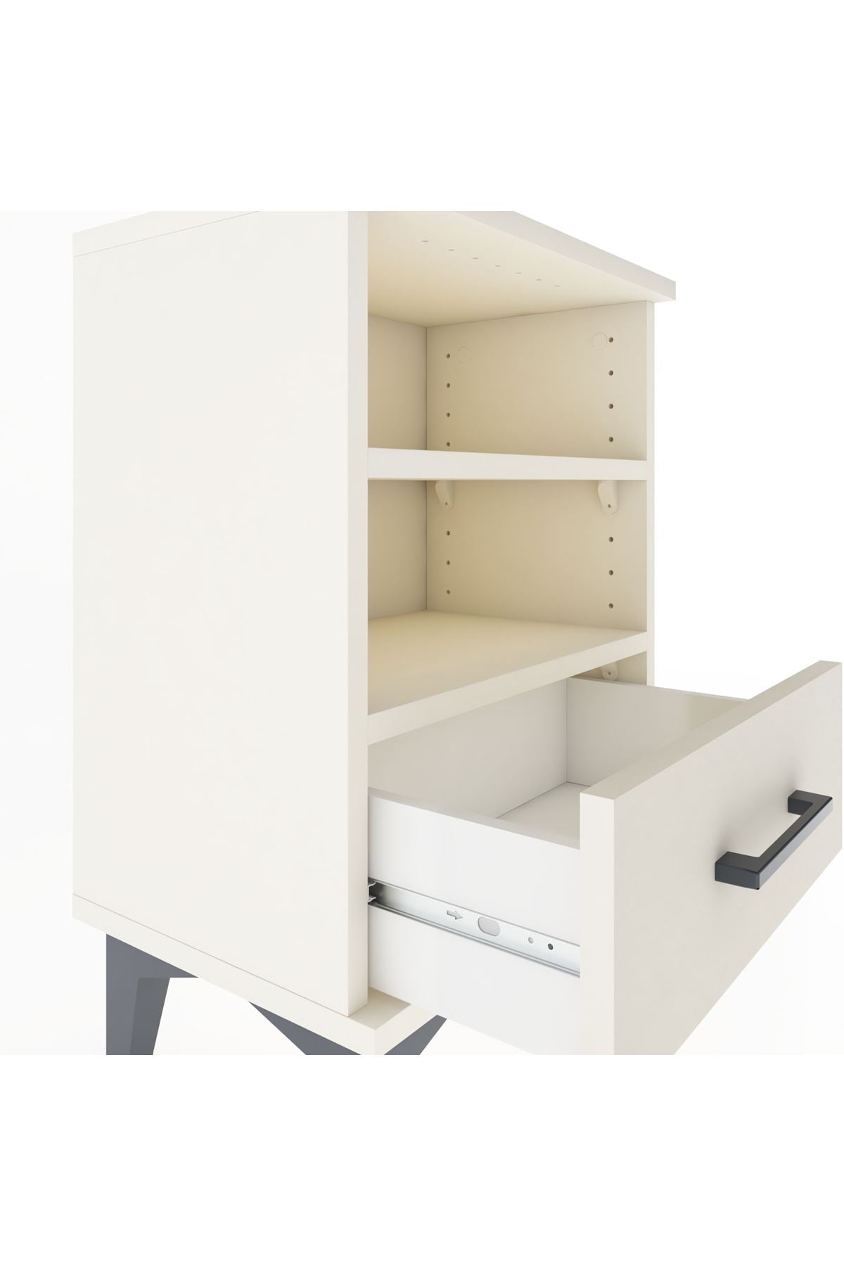 Arges Komodin 2 Raflı Tek Çekmeceli 44x30x64 - S07M004V1A