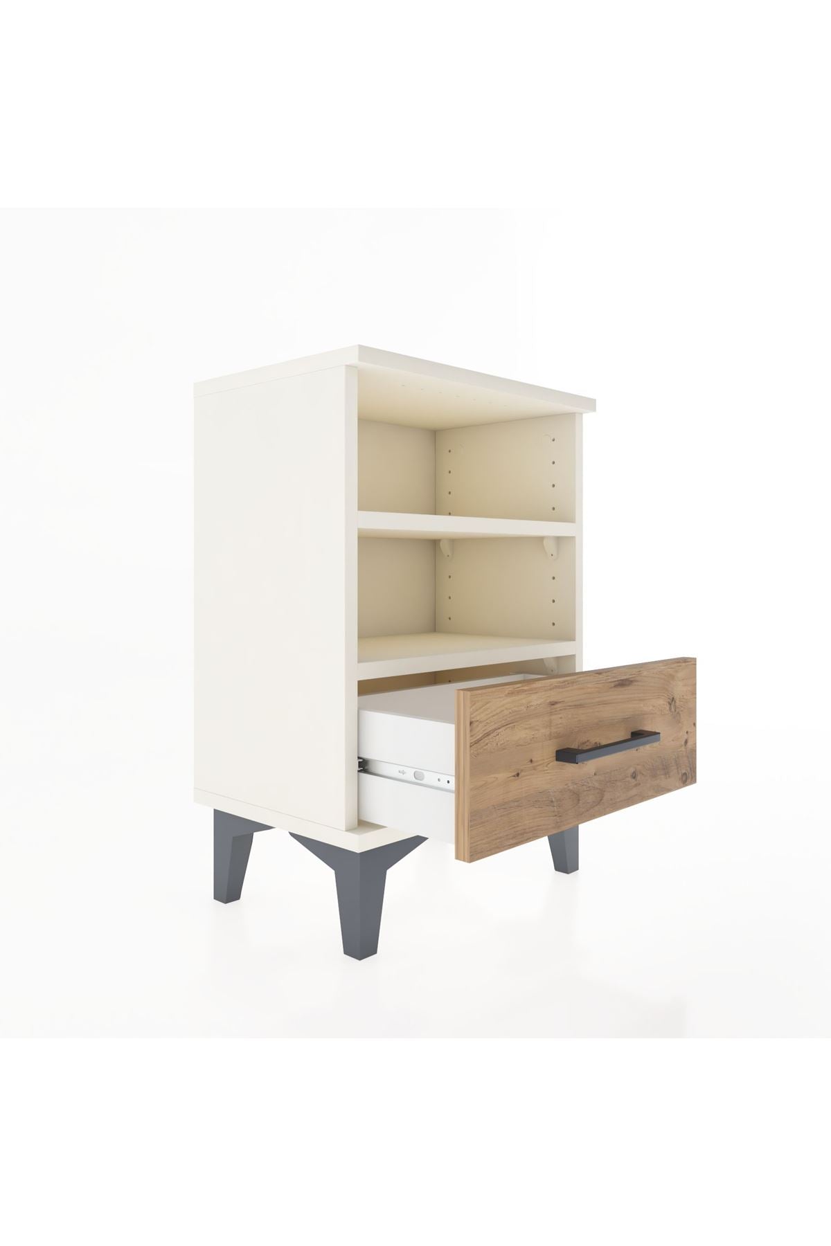 Arges Komodin 2 Raflı Tek Çekmeceli 44x30x64 - S07M004V3A