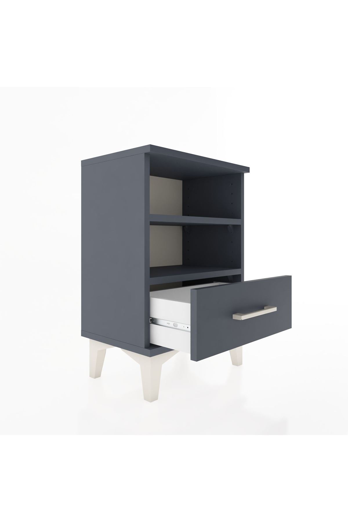 Arges Komodin 2 Raflı Tek Çekmeceli 44x30x64 - S07M004V5A
