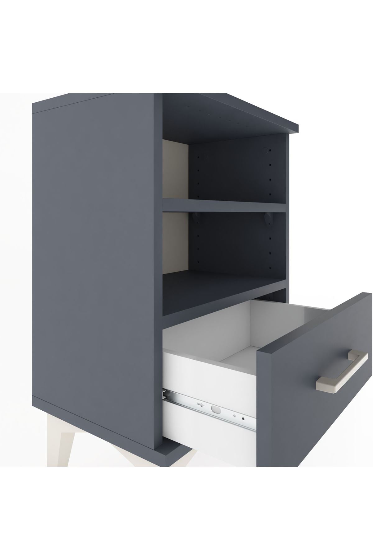Arges Komodin 2 Raflı Tek Çekmeceli 44x30x64 - S07M004V5A