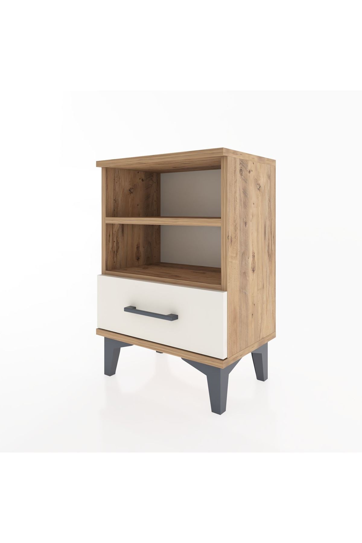 Arges Komodin 2 Raflı Tek Çekmeceli 44x30x64 - S07M004V7A