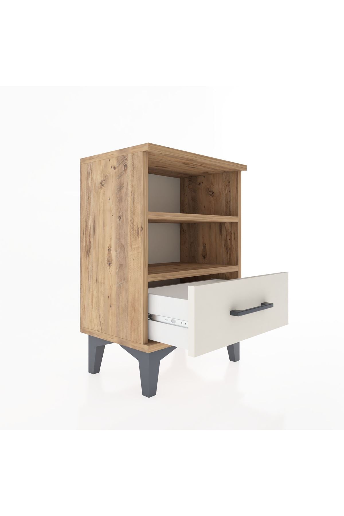 Arges Komodin 2 Raflı Tek Çekmeceli 44x30x64 - S07M004V7A