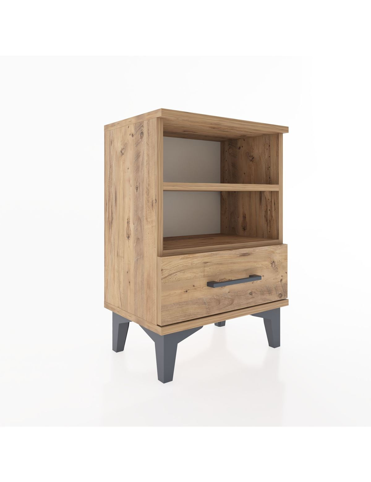 Arges Komodin 2 Raflı Tek Çekmeceli 44x30x64 - S07M004V9A