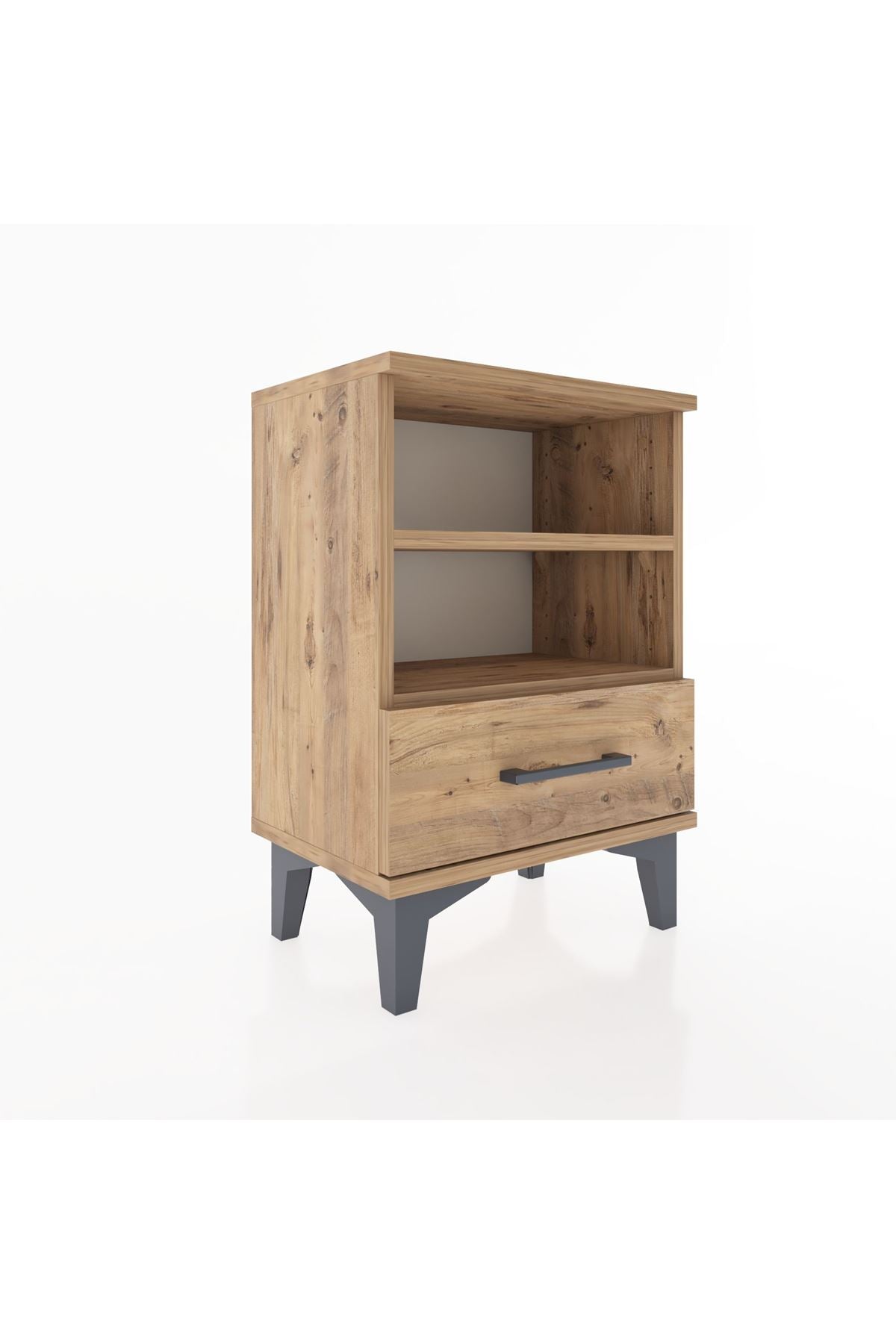 Arges Komodin 2 Raflı Tek Çekmeceli 44x30x64 - S07M004V9A