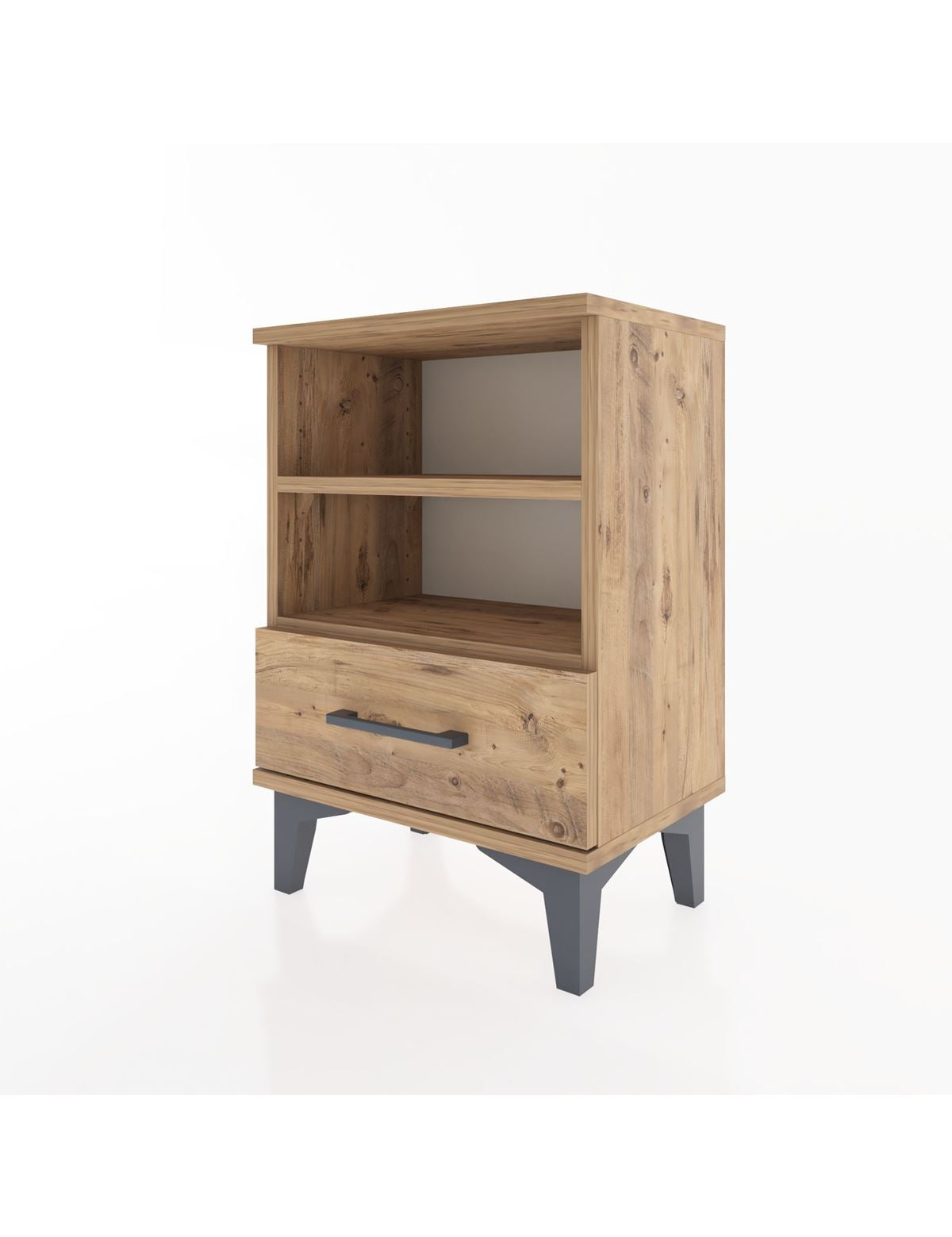 Arges Komodin 2 Raflı Tek Çekmeceli 44x30x64 - S07M004V9A