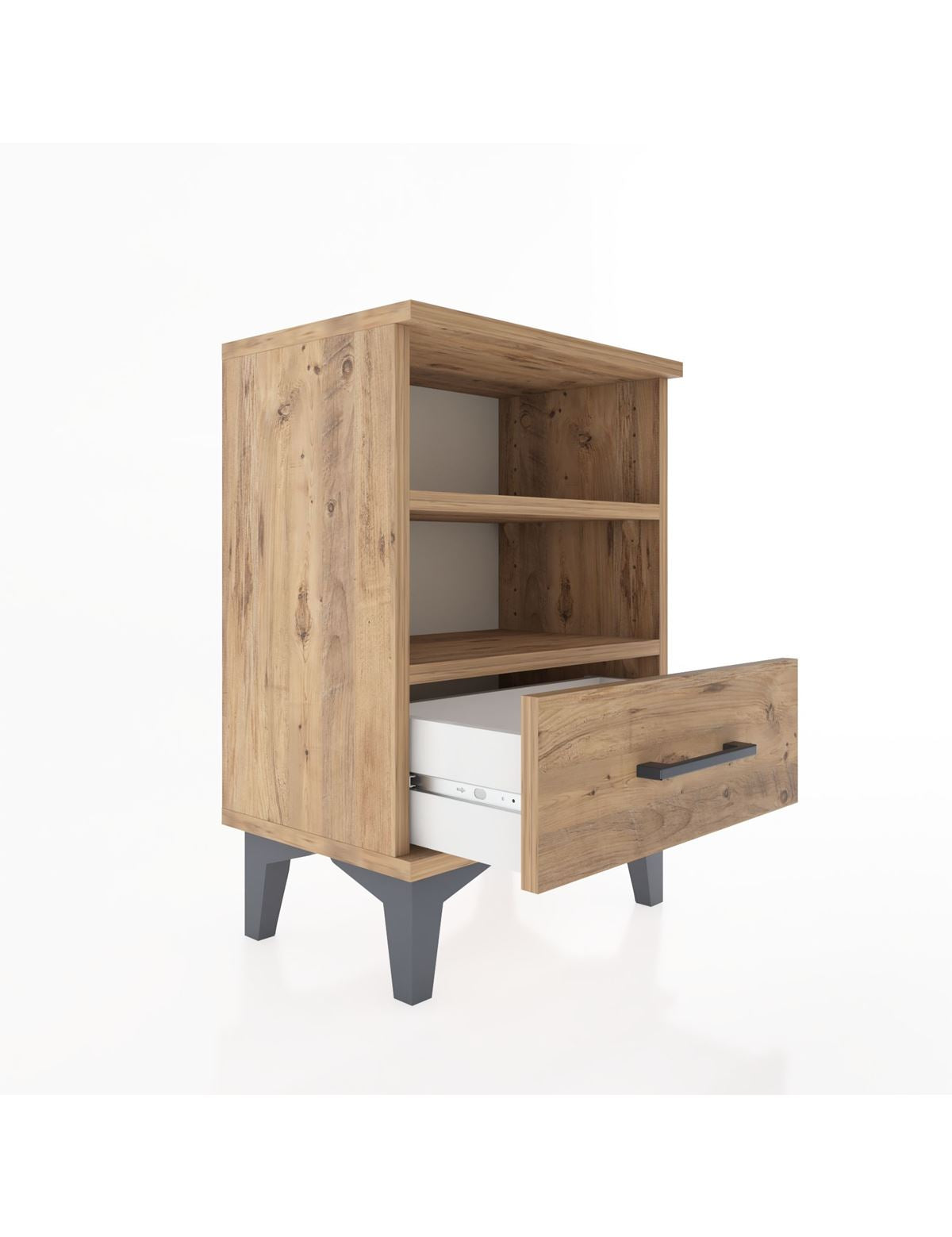 Arges Komodin 2 Raflı Tek Çekmeceli 44x30x64 - S07M004V9A
