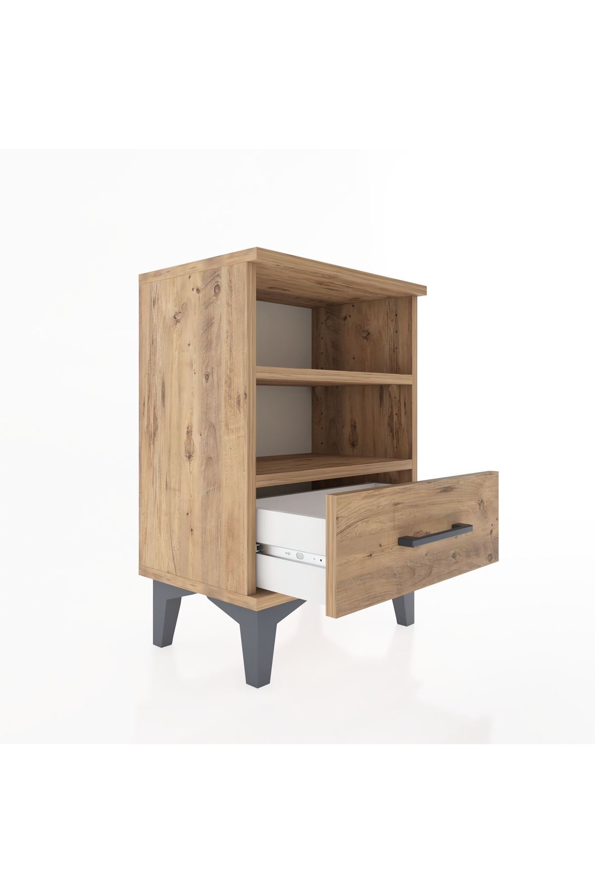 Arges Komodin 2 Raflı Tek Çekmeceli 44x30x64 - S07M004V9A