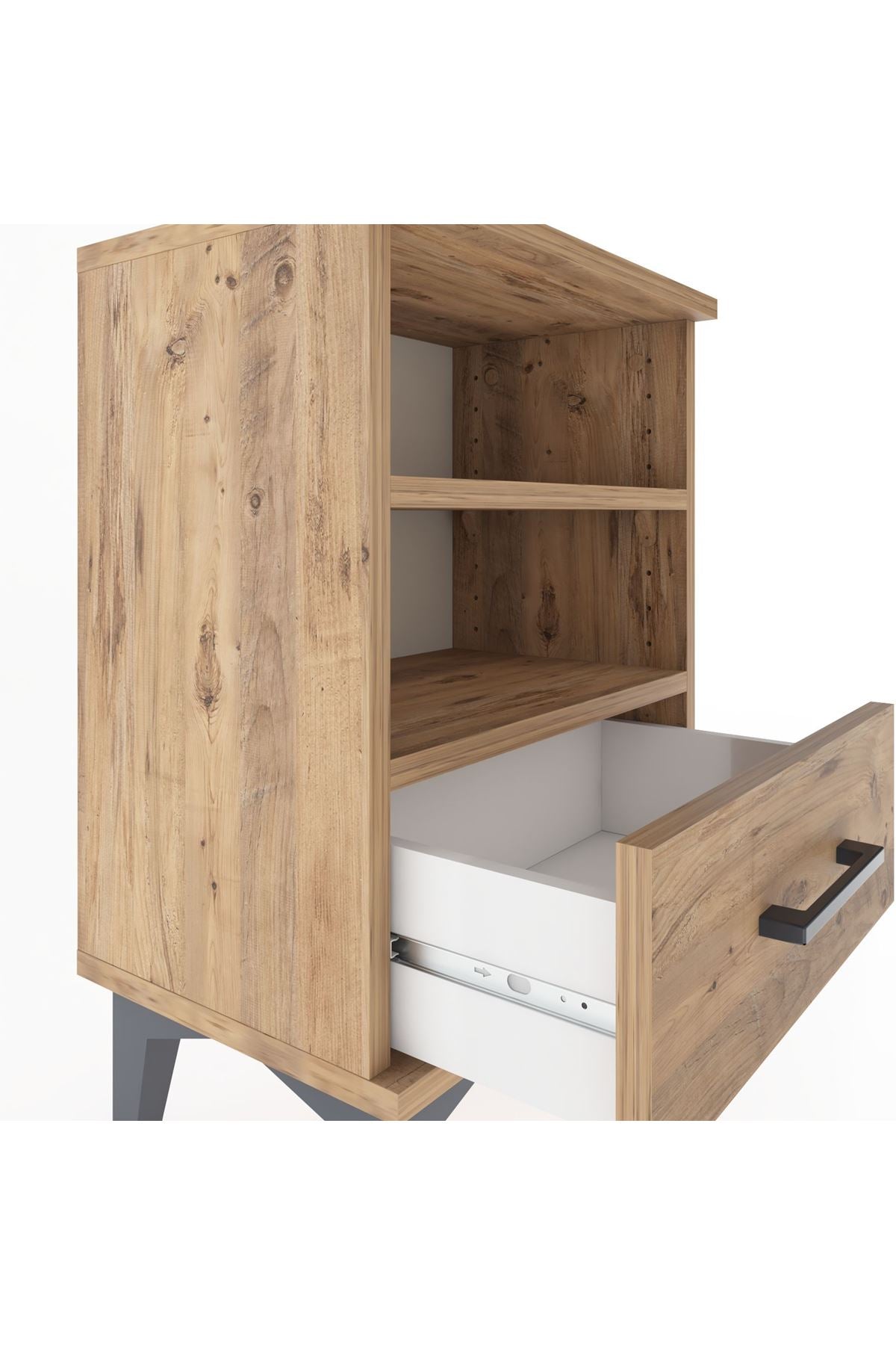 Arges Komodin 2 Raflı Tek Çekmeceli 44x30x64 - S07M004V9A