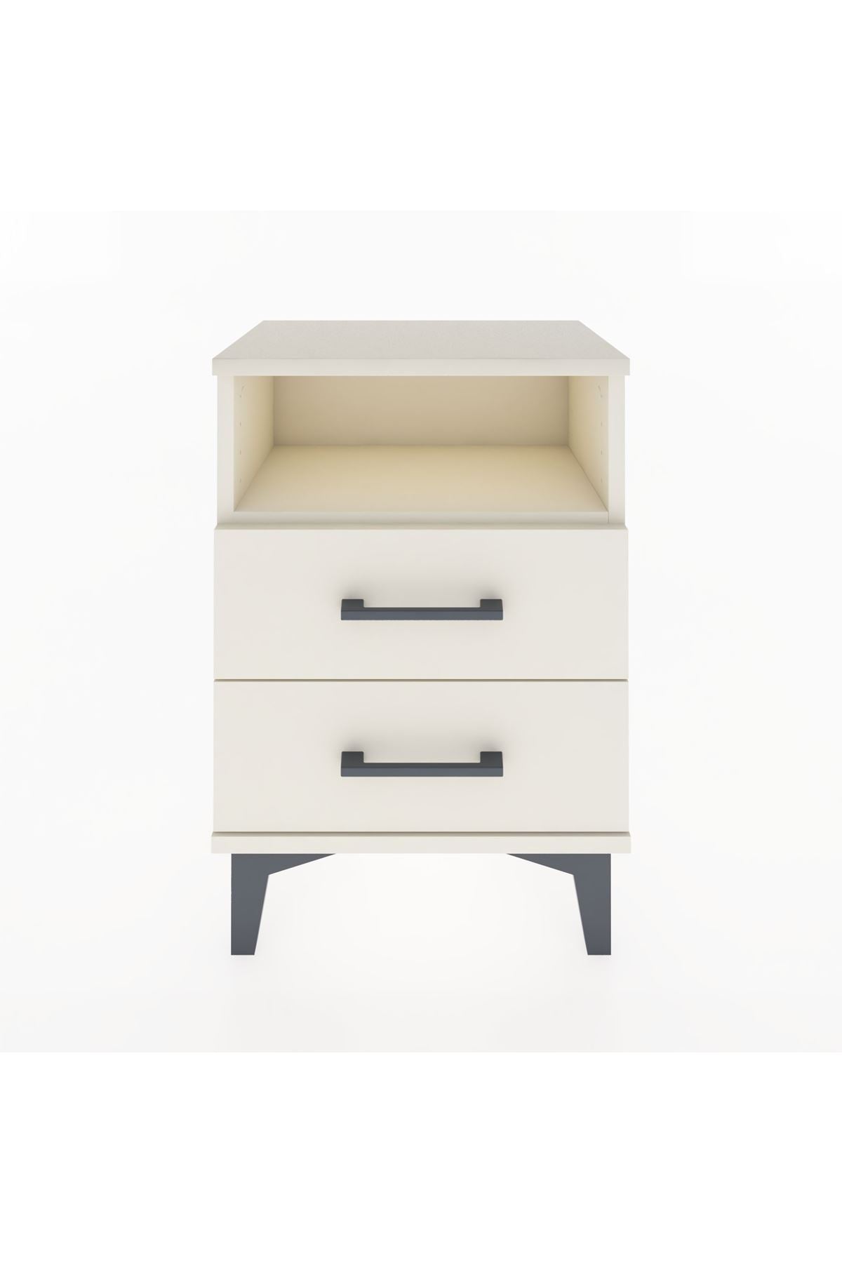 Arges Komodin Tek Raflı 2 Çekmeceli 44x30x64 - S07M005V1A