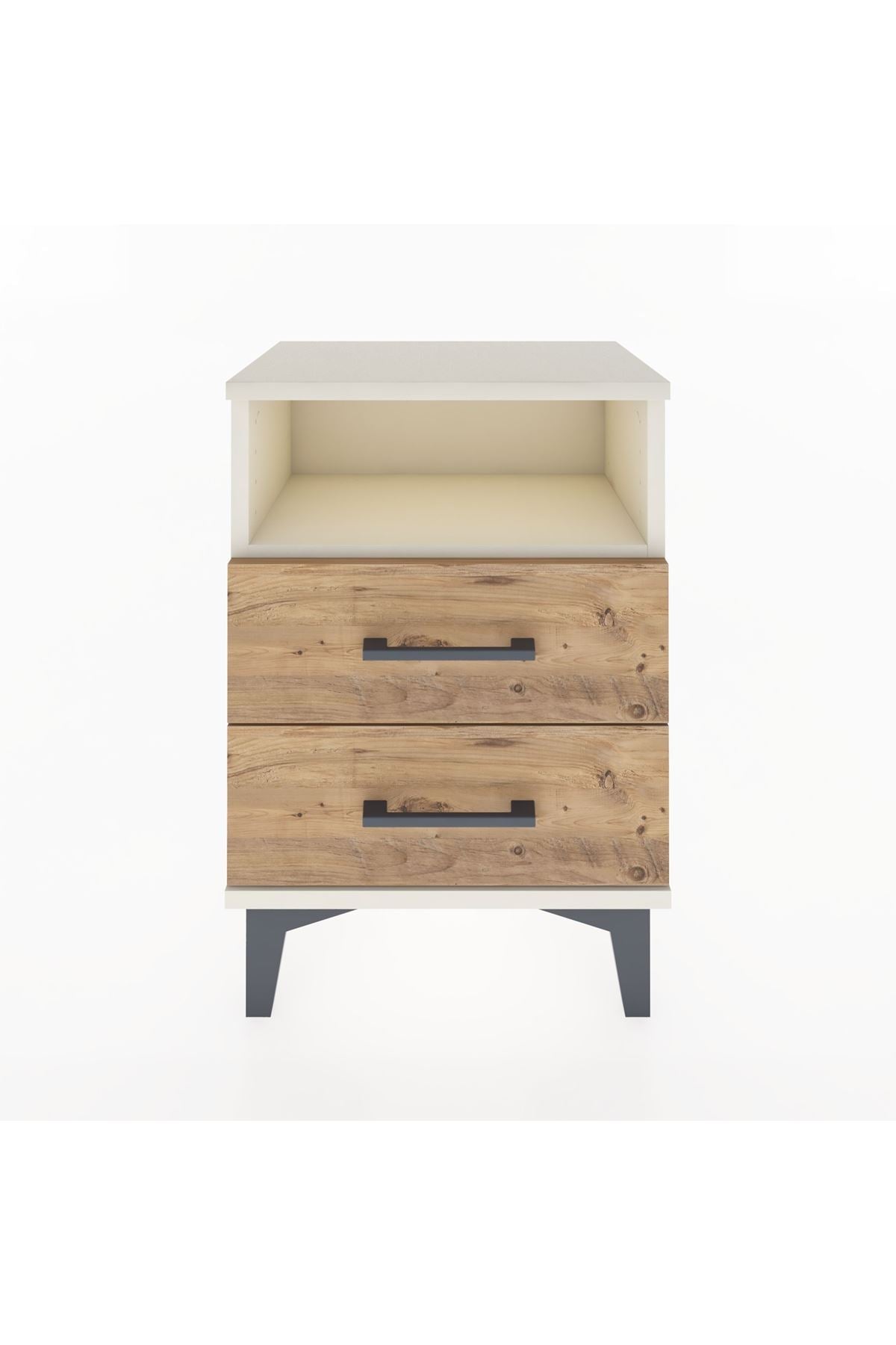 Arges Komodin Tek Raflı 2 Çekmeceli 44x30x64 - S07M005V3A