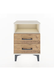 Arges Komodin Tek Raflı 2 Çekmeceli 44x30x64 - S07M005V3A