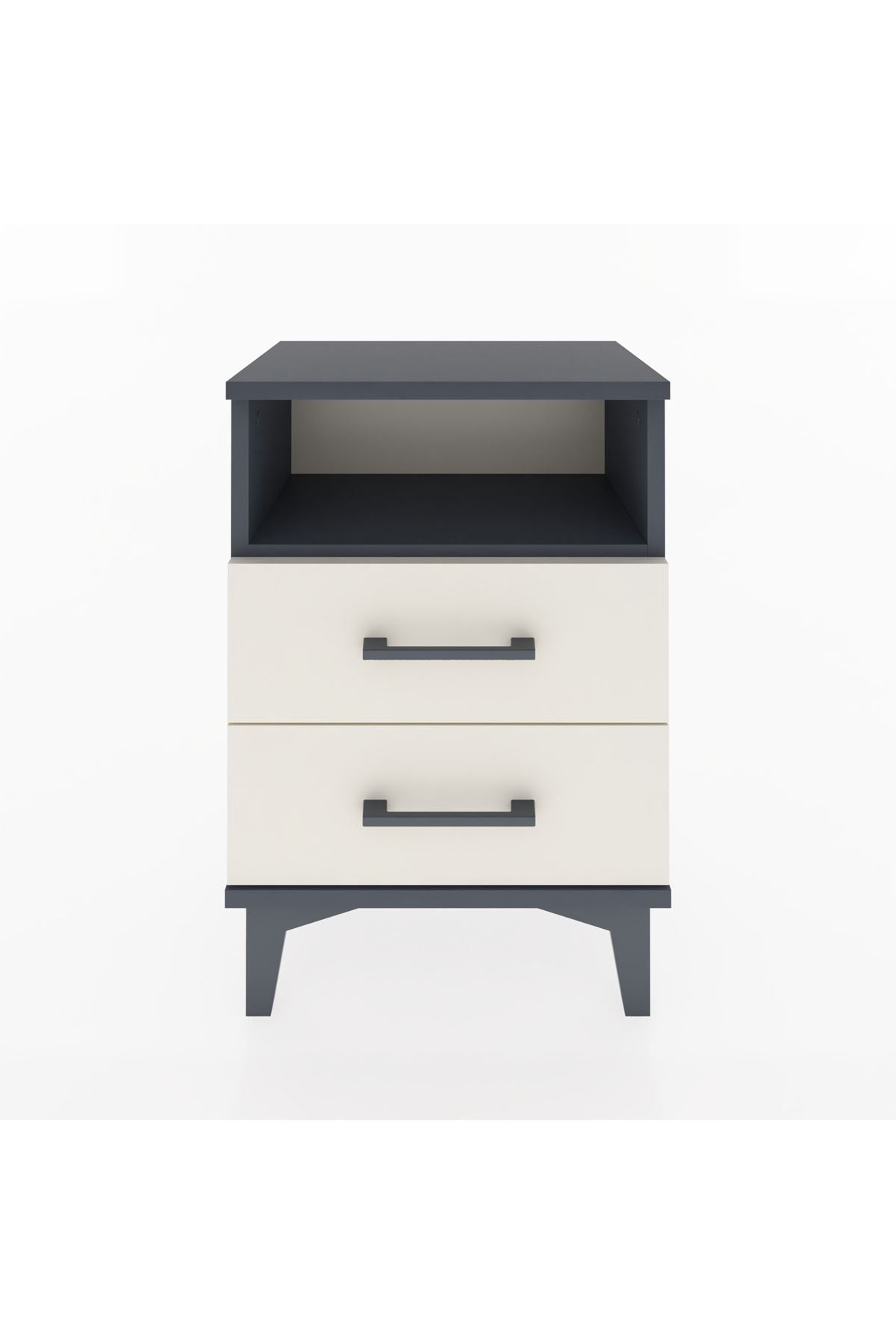 Arges Komodin Tek Raflı 2 Çekmeceli 44x30x64 - S07M005V4A