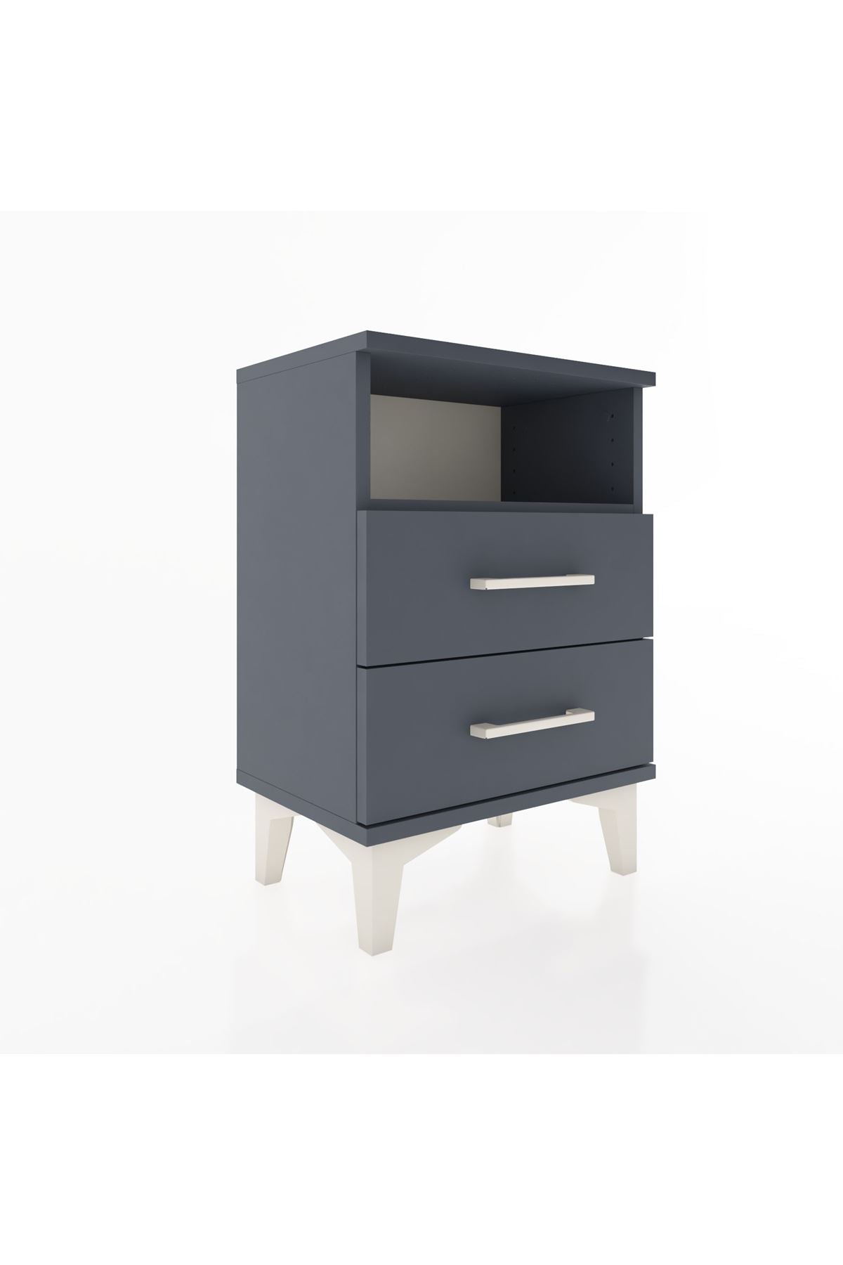 Arges Komodin Tek Raflı 2 Çekmeceli 44x30x64 - S07M005V5A