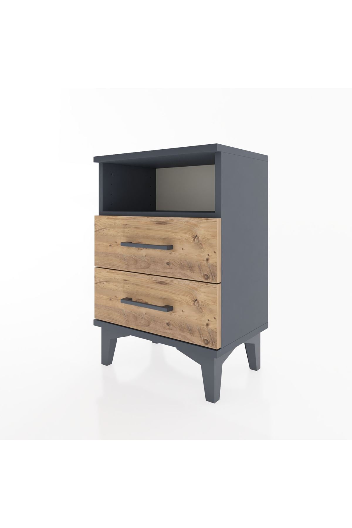 Arges Komodin Tek Raflı 2 Çekmeceli 44x30x64 - S07M005V6A
