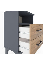 Arges Komodin Tek Raflı 2 Çekmeceli 44x30x64 - S07M005V6A
