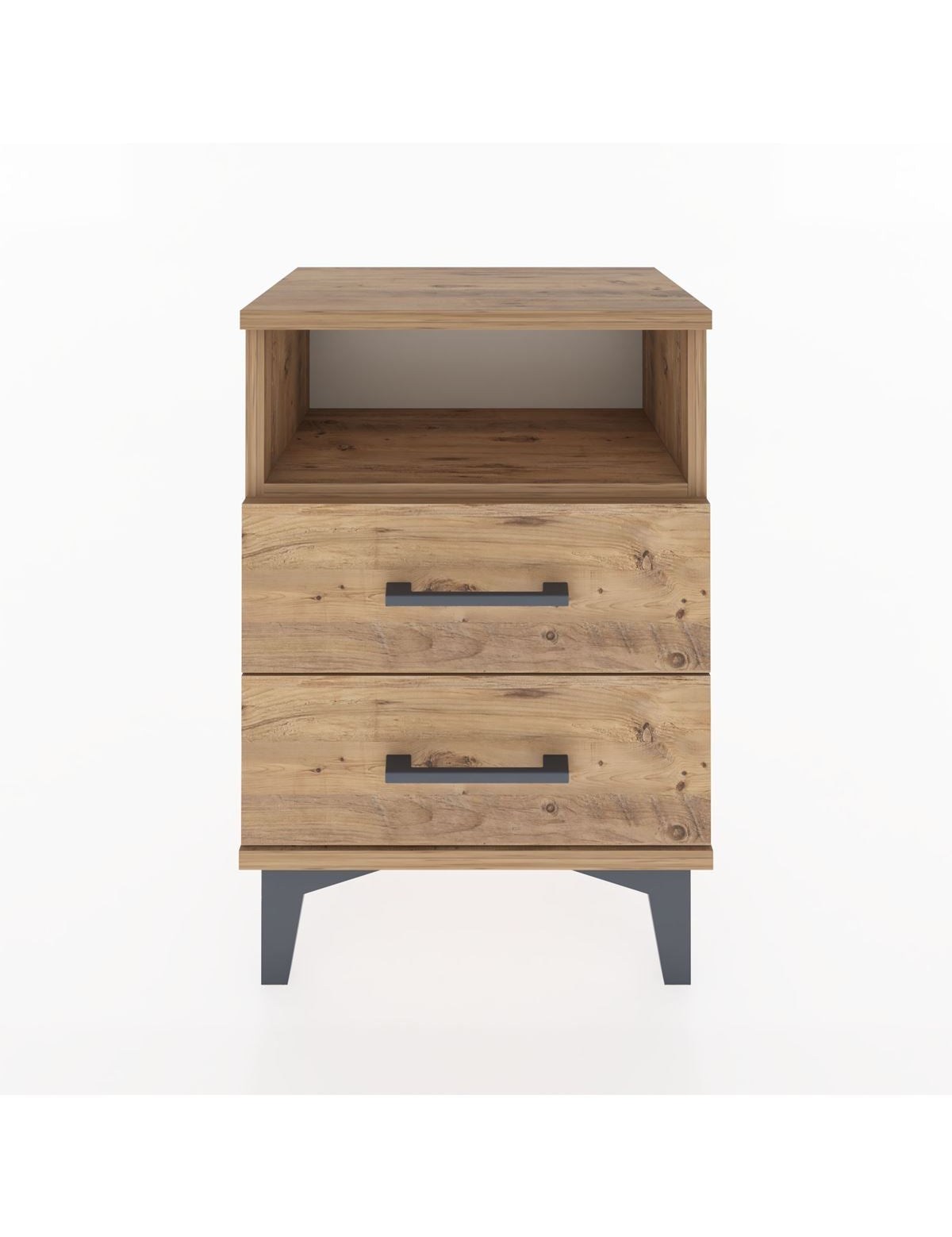 Arges Komodin Tek Raflı 2 Çekmeceli 44x30x64 - S07M005V9A