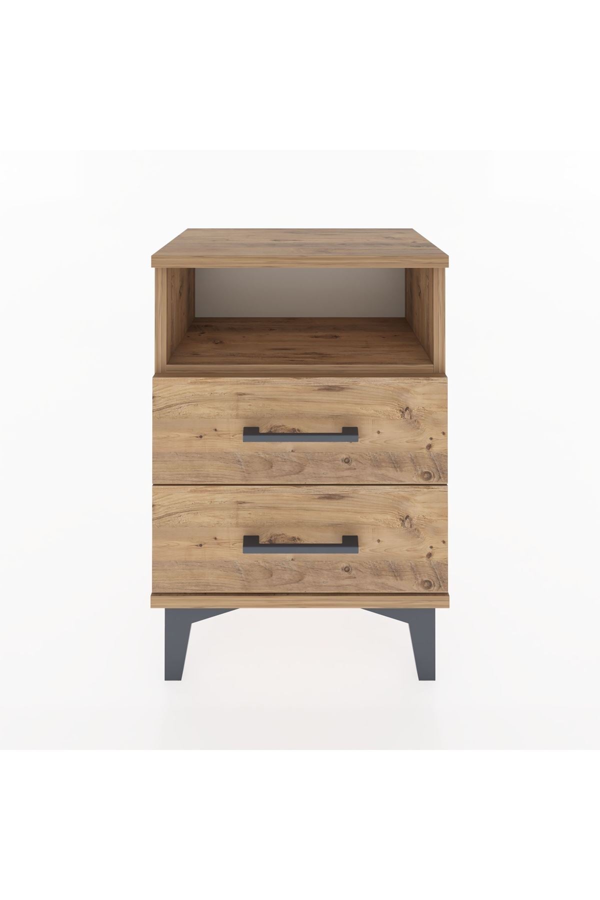 Arges Komodin Tek Raflı 2 Çekmeceli 44x30x64 - S07M005V9A