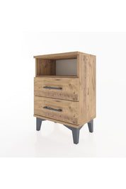 Arges Komodin Tek Raflı 2 Çekmeceli 44x30x64 - S07M005V9A