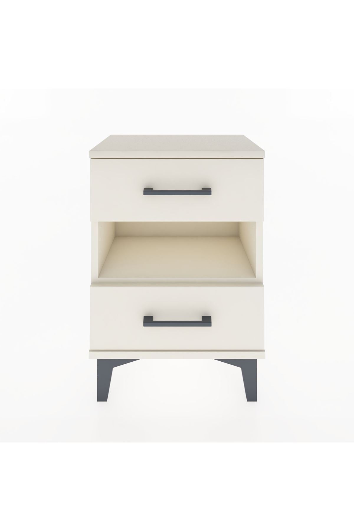 Arges Komodin Tek Raflı 2 Çekmeceli 44x30x64 - S07M006V1A