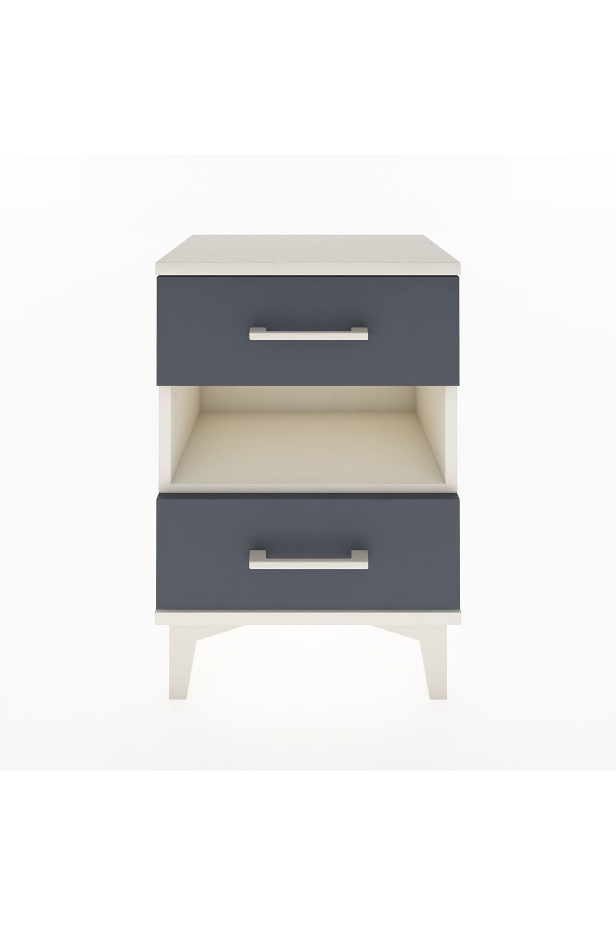 Arges Komodin Tek Raflı 2 Çekmeceli 44x30x64 - S07M006V2A