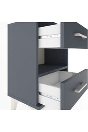 Arges Komodin Tek Raflı 2 Çekmeceli 44x30x64 - S07M006V5A