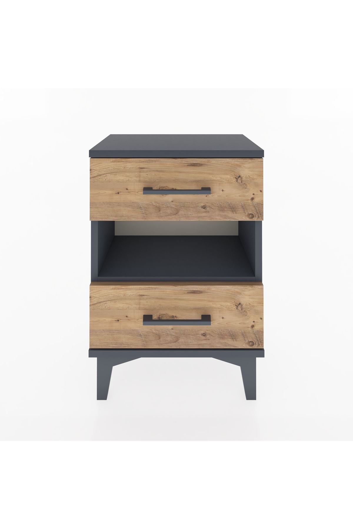 Arges Komodin Tek Raflı 2 Çekmeceli 44x30x64 - S07M006V6A
