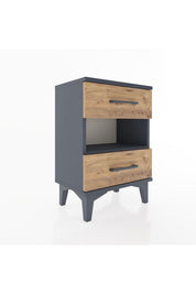 Arges Komodin Tek Raflı 2 Çekmeceli 44x30x64 - S07M006V6A