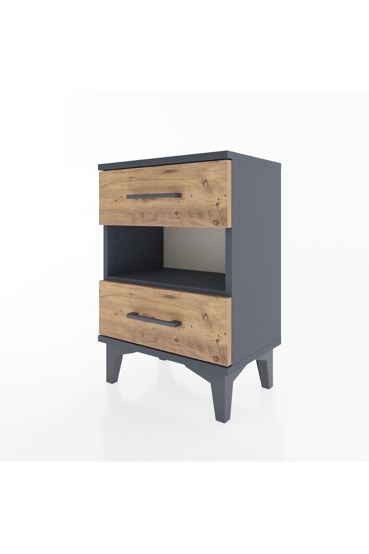 Arges Komodin Tek Raflı 2 Çekmeceli 44x30x64 - S07M006V6A