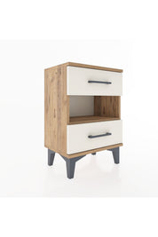 Arges Komodin Tek Raflı 2 Çekmeceli 44x30x64 - S07M006V7A
