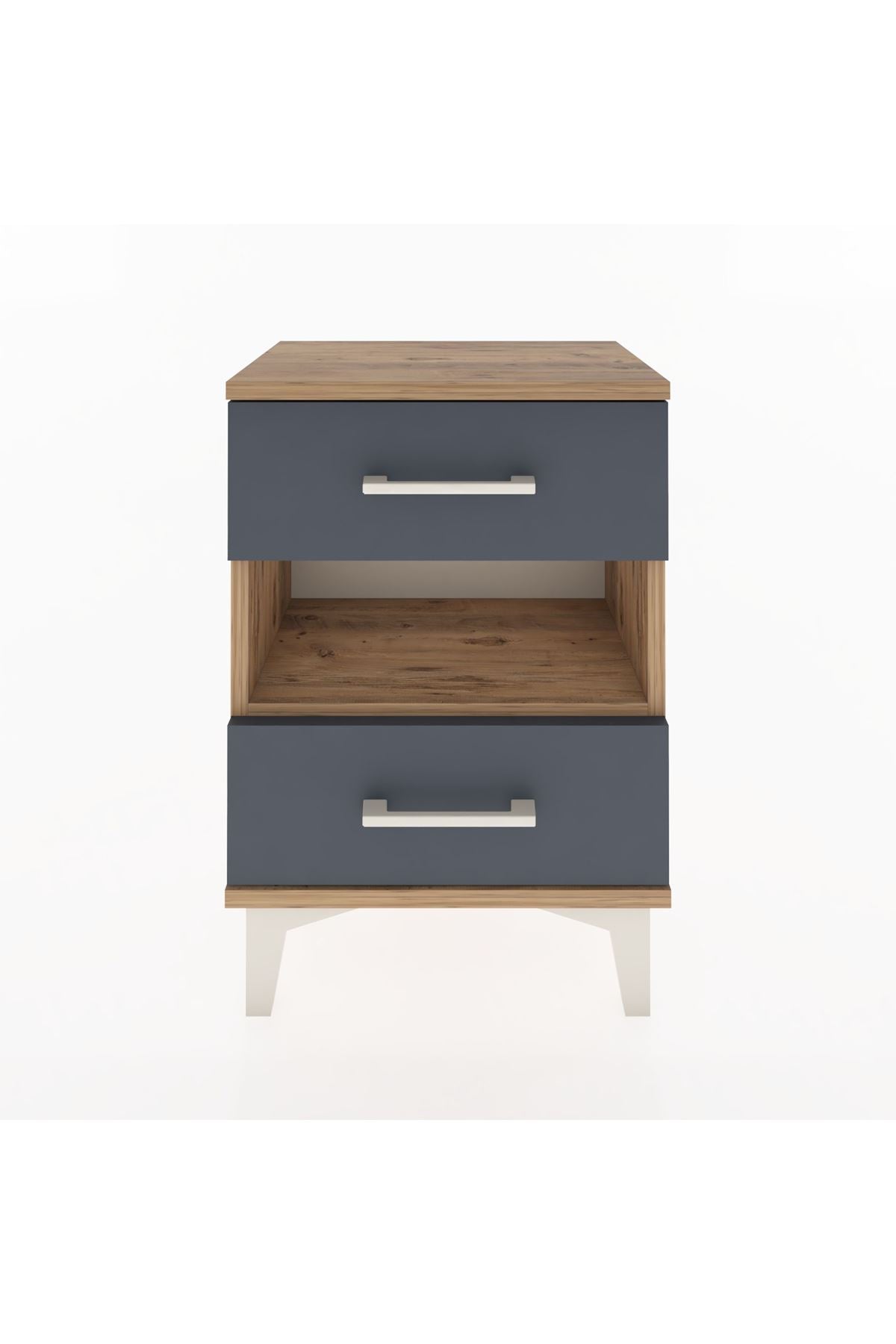 Arges Komodin Tek Raflı 2 Çekmeceli 44x30x64 - S07M006V8A