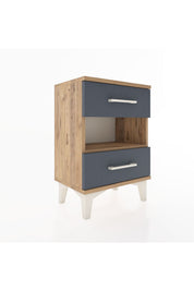 Arges Komodin Tek Raflı 2 Çekmeceli 44x30x64 - S07M006V8A
