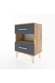 Arges Komodin Tek Raflı 2 Çekmeceli 44x30x64 - S07M006V8A