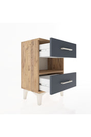 Arges Komodin Tek Raflı 2 Çekmeceli 44x30x64 - S07M006V8A