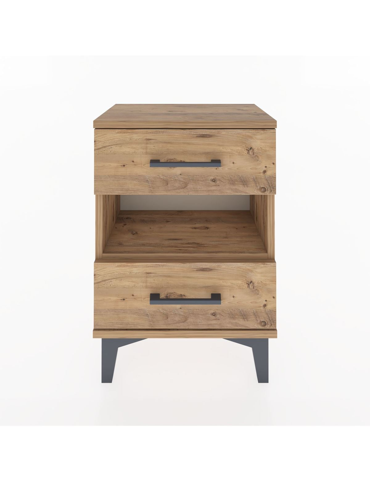 Arges Komodin Tek Raflı 2 Çekmeceli 44x30x64 - S07M006V9A