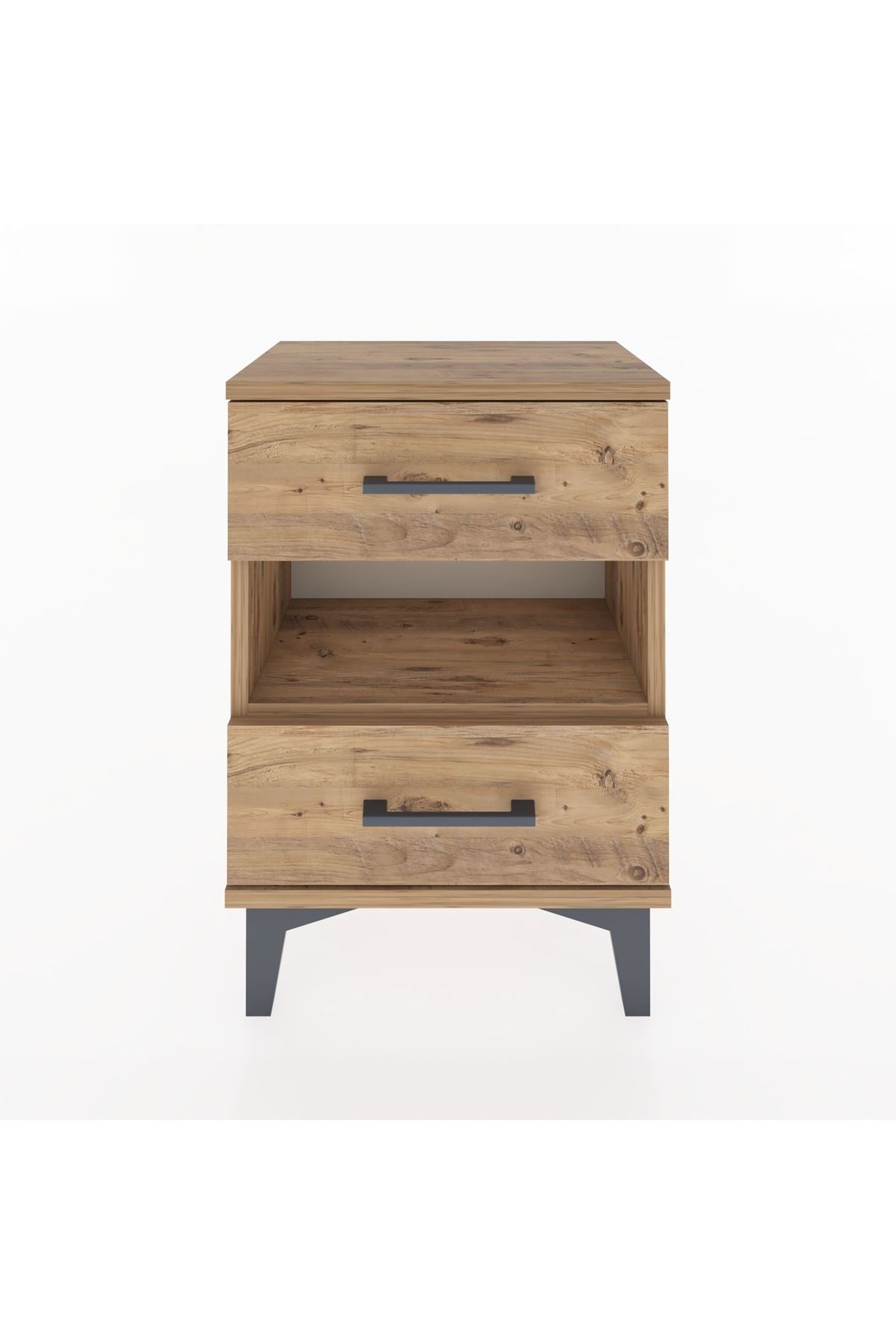 Arges Komodin Tek Raflı 2 Çekmeceli 44x30x64 - S07M006V9A