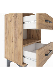 Arges Komodin Tek Raflı 2 Çekmeceli 44x30x64 - S07M006V9A