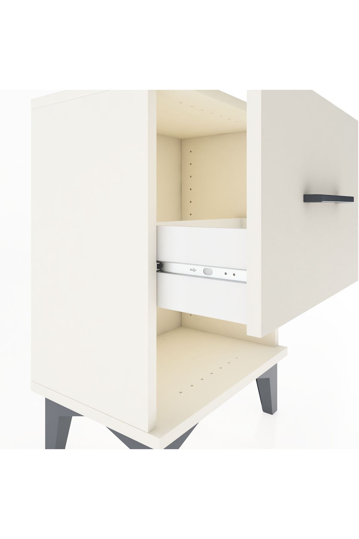 Arges Komodin Tek Çekmeceli 44x30x64 - S07M007V1A