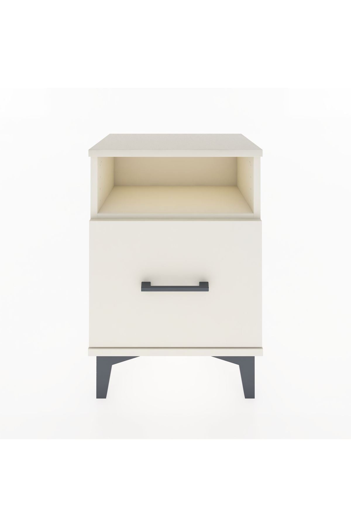 Arges Komodin Tek Raflı 2 Çekmeceli 44x30x64 - S07M010V1A