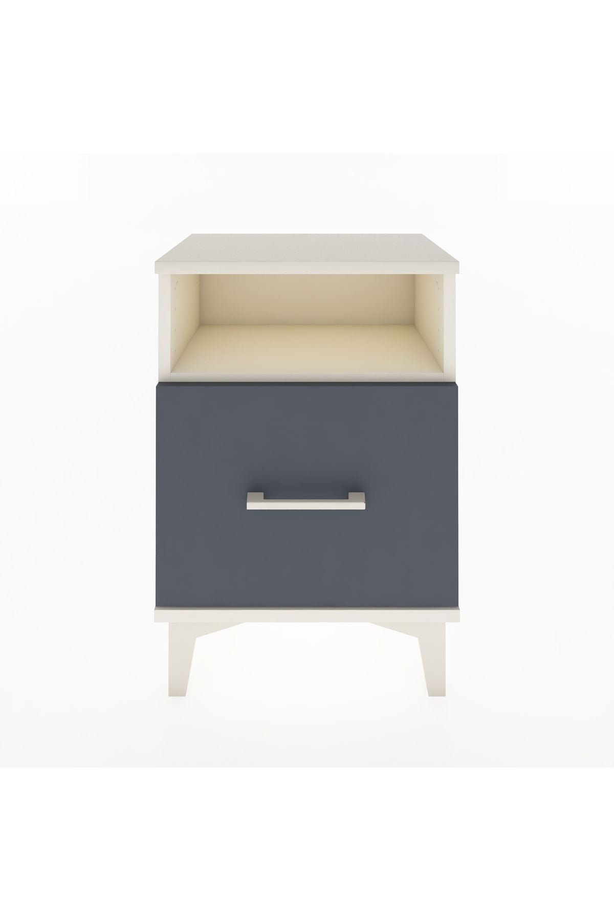 Arges Komodin Tek Raflı 2 Çekmeceli 44x30x64 - S07M010V2A