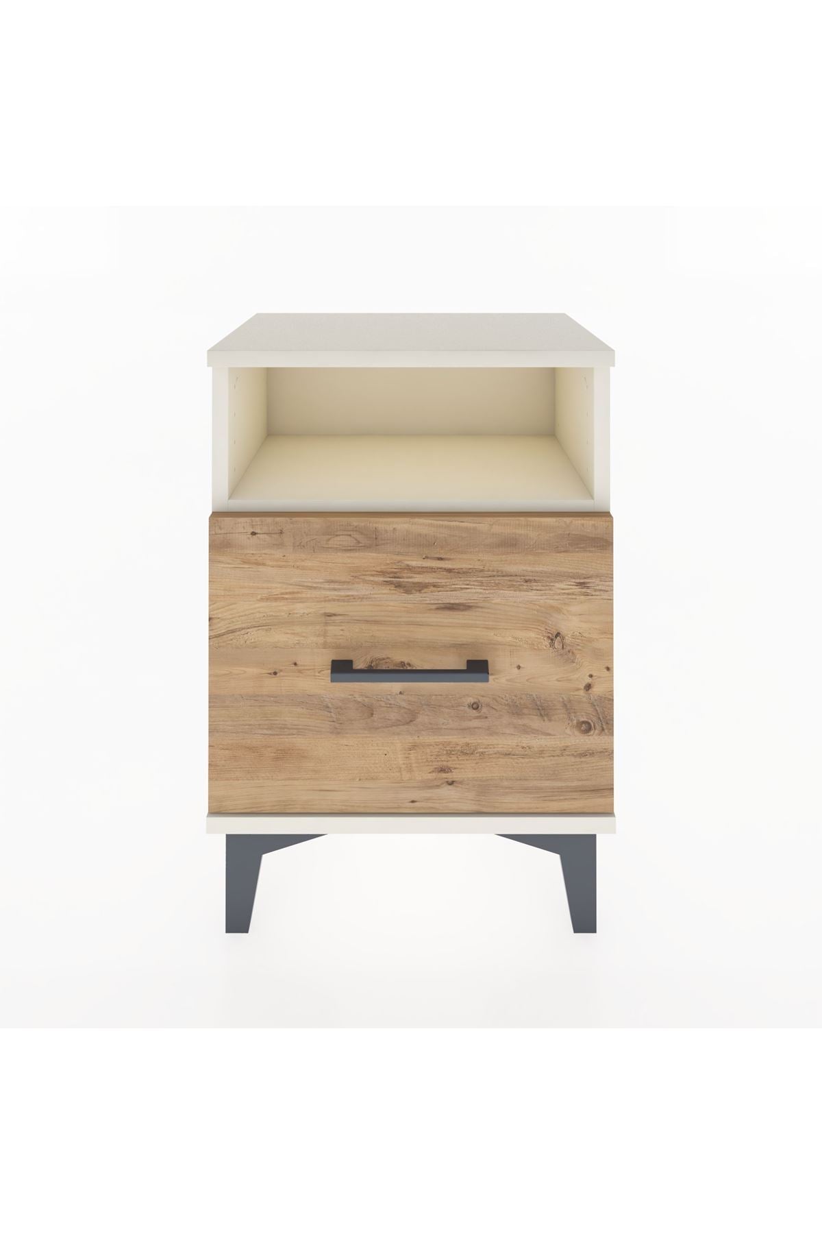 Arges Komodin Tek Raflı 2 Çekmeceli 44x30x64 - S07M010V3A