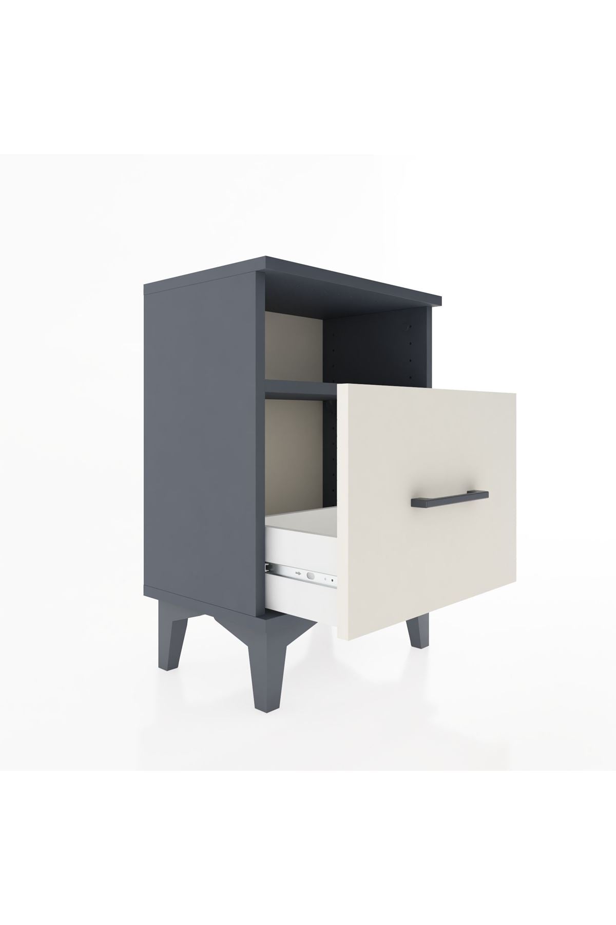 Arges Komodin Tek Raflı 2 Çekmeceli 44x30x64 - S07M010V4A