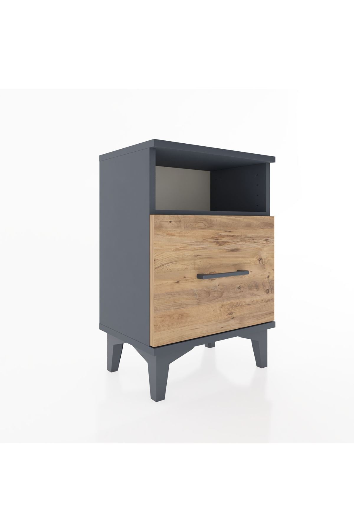 Arges Komodin Tek Raflı 2 Çekmeceli 44x30x64 - S07M010V6A