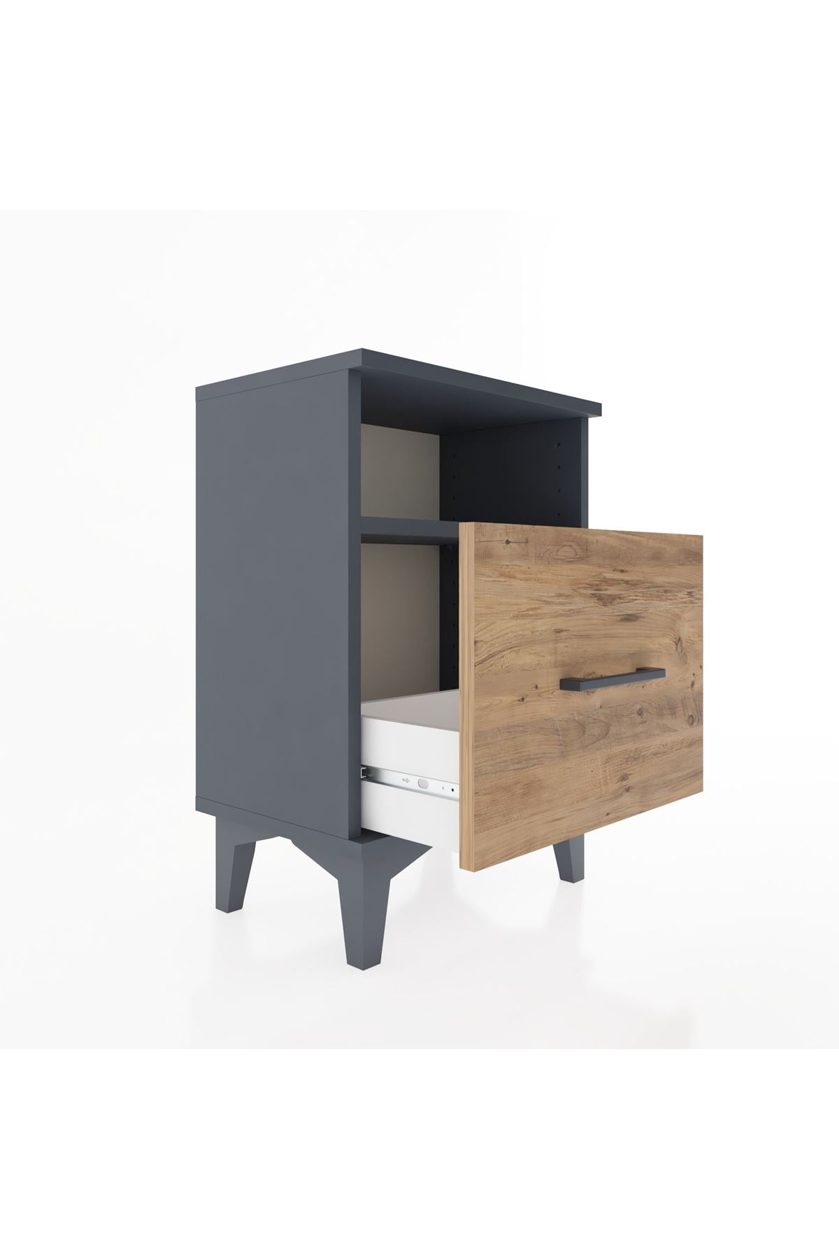 Arges Komodin Tek Raflı 2 Çekmeceli 44x30x64 - S07M010V6A