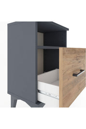 Arges Komodin Tek Raflı 2 Çekmeceli 44x30x64 - S07M010V6A