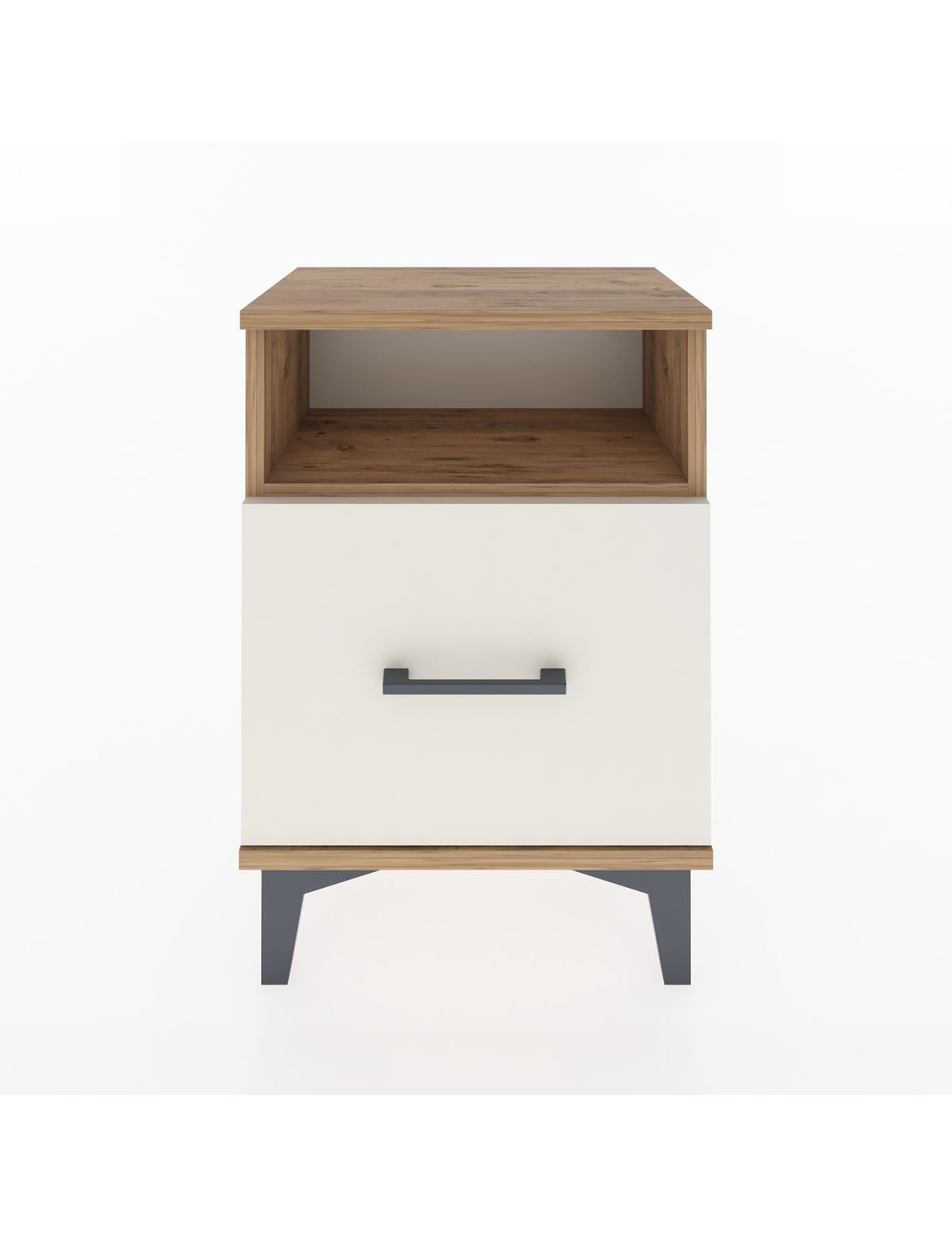 Arges Komodin Tek Raflı 2 Çekmeceli 44x30x64 - S07M010V7A
