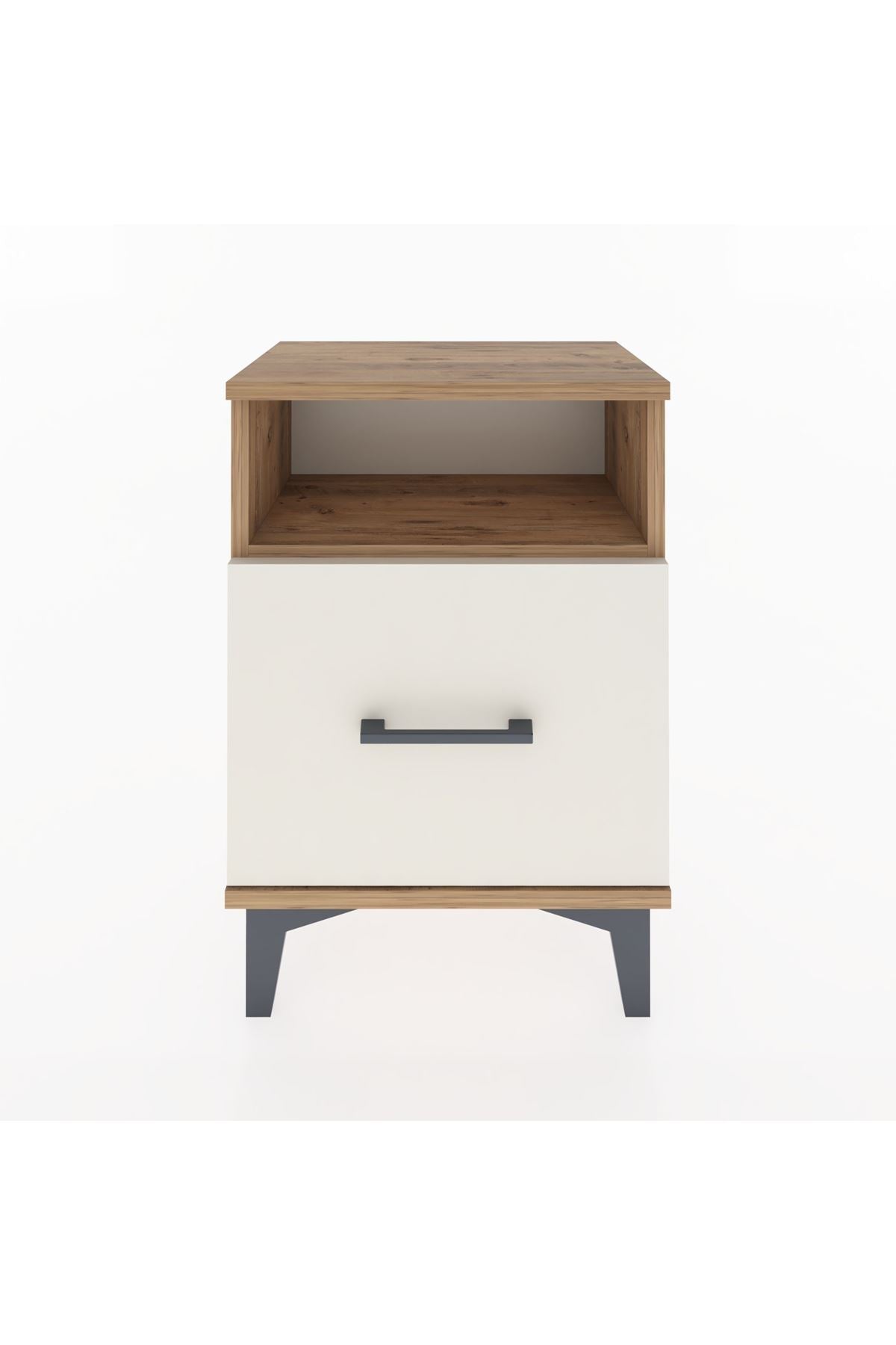 Arges Komodin Tek Raflı 2 Çekmeceli 44x30x64 - S07M010V7A